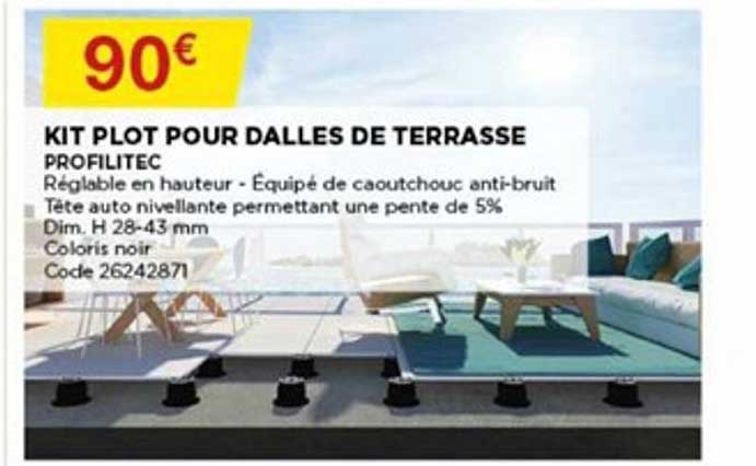 kit plot pour dalles de terrasse profilitec