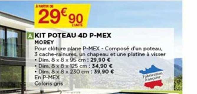 kit poteau 4d p mex morey