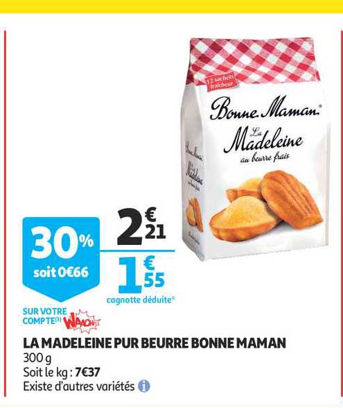 la madeleine pur beurre bonne maman