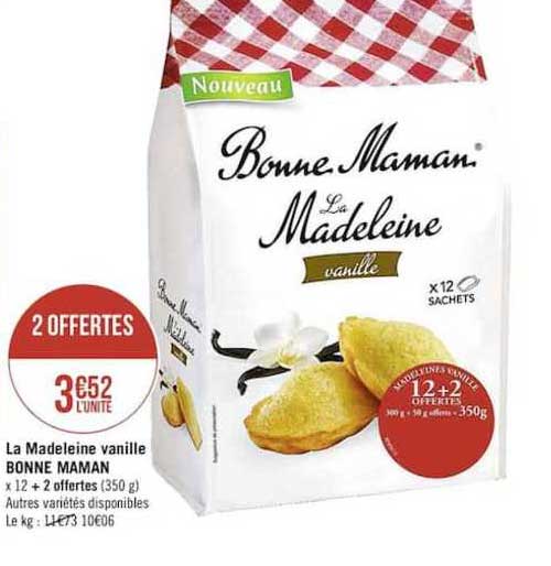 la madeleine vanille bonne maman