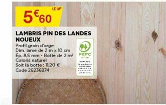 lambris pin des landes noueux
