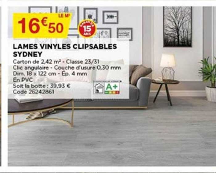 lames vinyles clipsables sydney