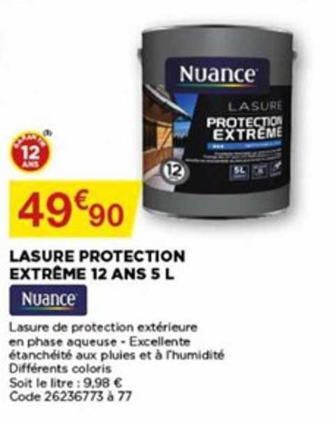 lasure protection extrême 12 ans 5 l nuance