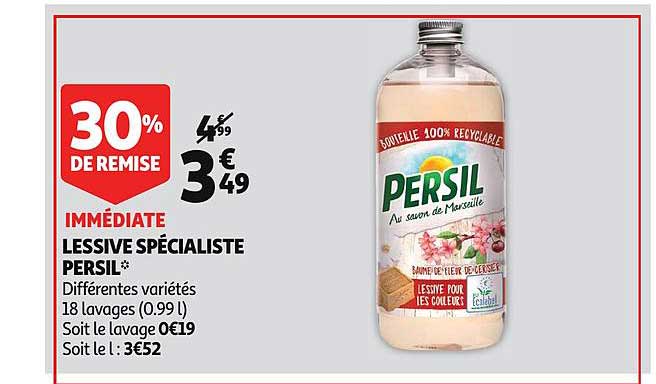 Lessive Spécialiste Persil 30% De Remise Immédiate