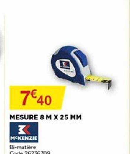 mesure 8 m x 25 mm mckenzie