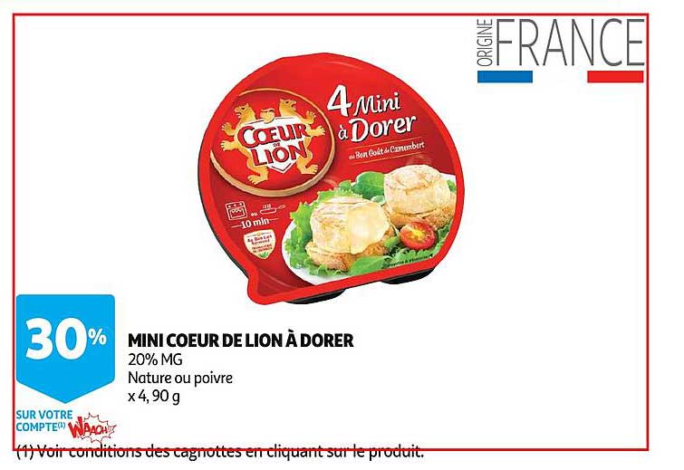 mini coeur de lion à dorer