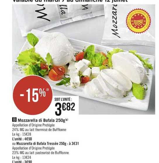 mozzarella di bufala 250g