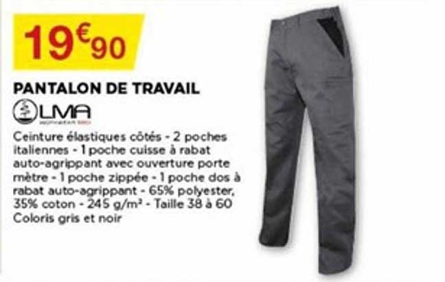 pantalon de travail lma