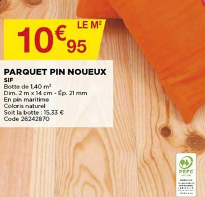 parquet pin noueux