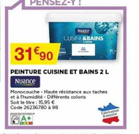Peinture Cuisine Et Bains 2 L Nuance