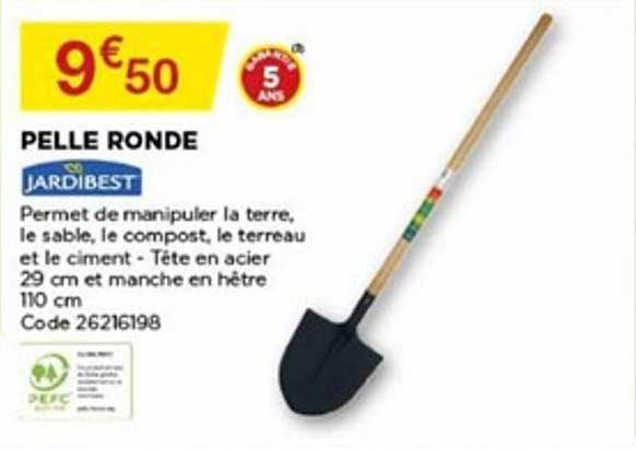 pelle ronde jardibest