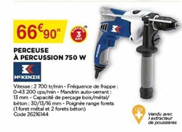 Perceuse à Percussion 750 W Mckenzie