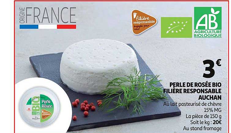 perle de rosée bio filière responsable auchan