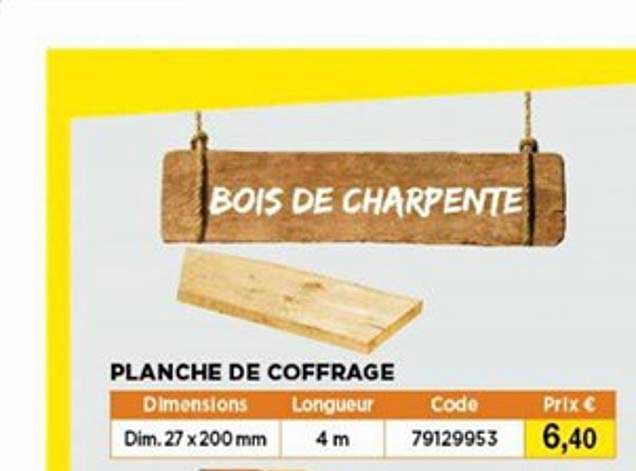 Planche De Coffrage