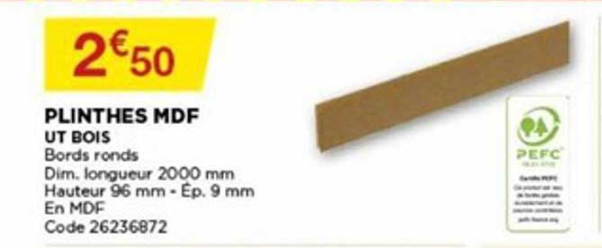 Plinthes Mdf Ut Bois
