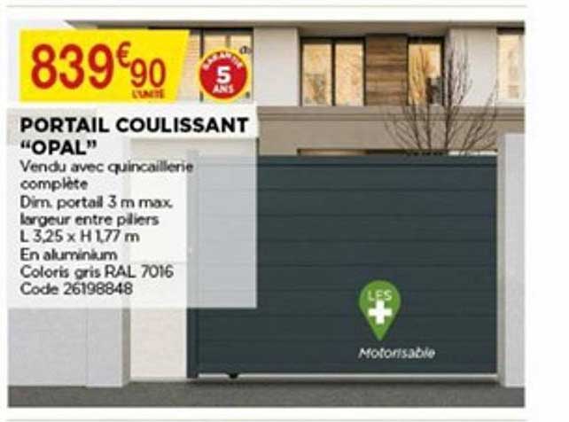 portail coulissant opal