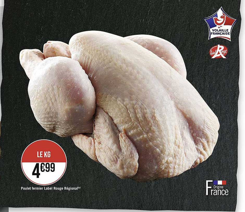 Poulet Fermier Label Rouge Régional