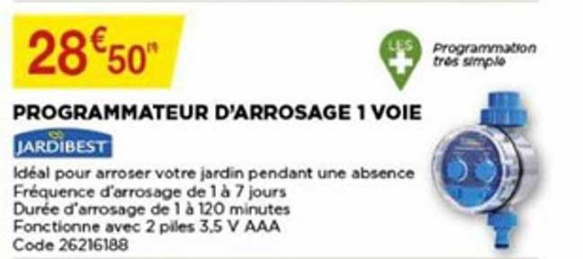 Programmateur D'arrossage 1 Voie Jardibest