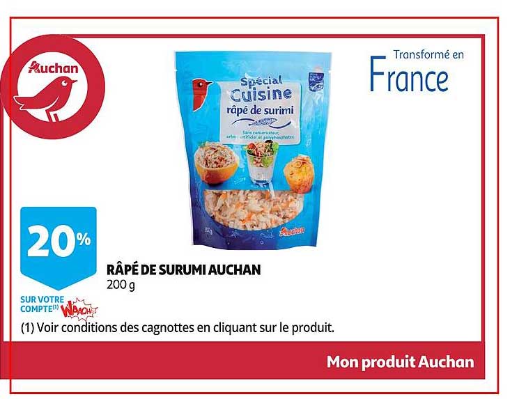 Râpé De Surumi Auchan