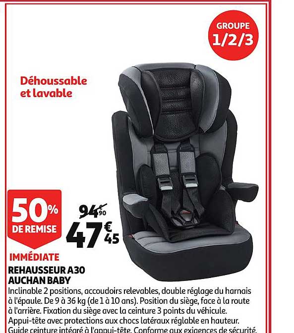 rehausseur a30 auchan baby 50% de remise immédiate