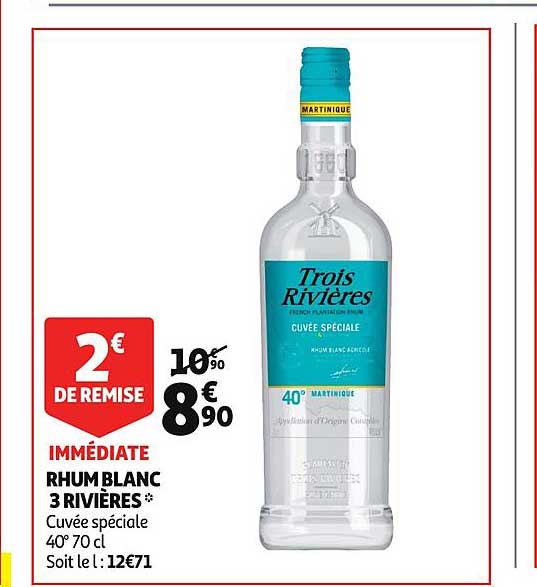 rhum blanc 3 rivières