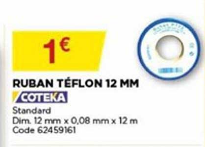 ruban téflon 12 mm coteka
