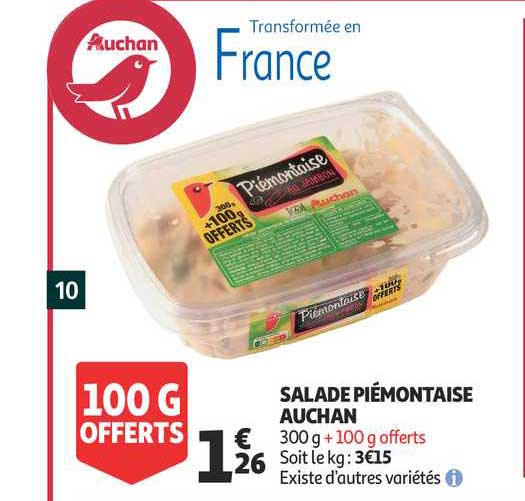 Salade Piémontaise Auchan