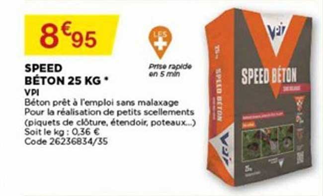 speed béton 25 kg vpi