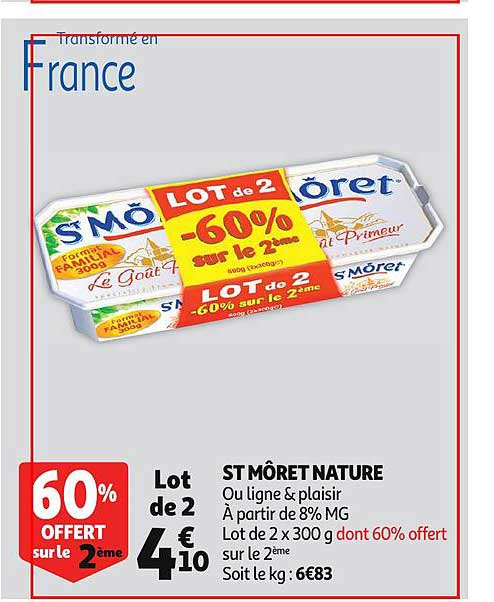 St Môret Nature 60% Offert Sur Le 2ème