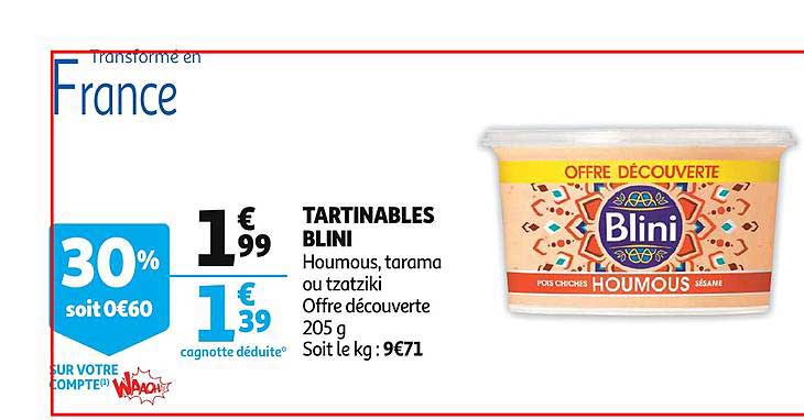 Tartinables Blini