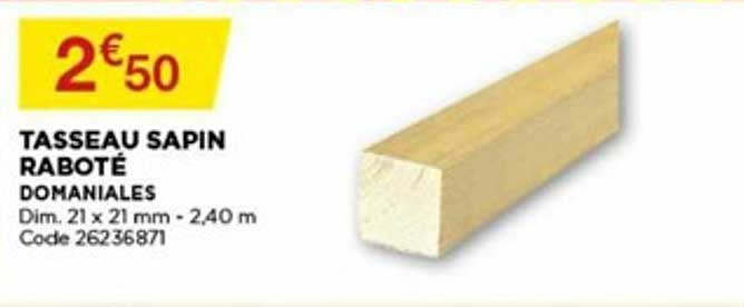 tasseau sapin raboté domaniales