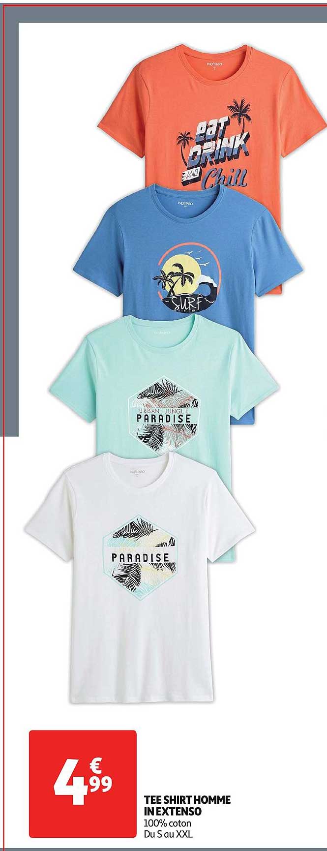 tee shirt homme in extenso