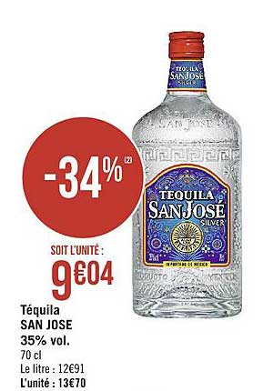 téquila san jose 35% vol.