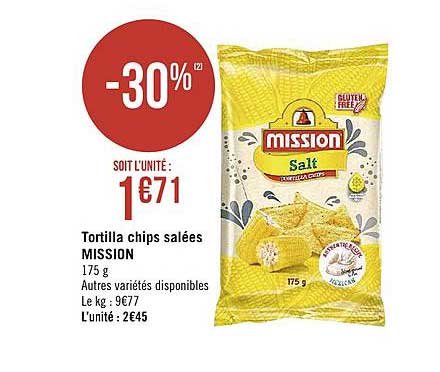 Tortilla Chips Salées Mission