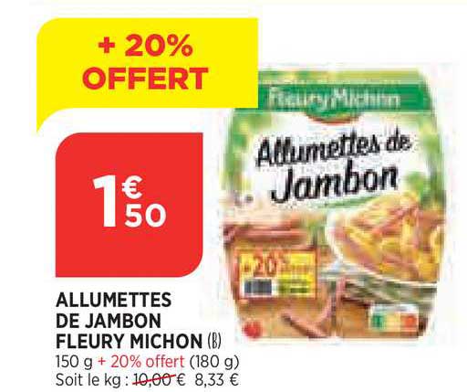 allumettes de jambon fleury michon