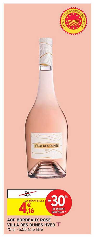 aop bordeaux rosé villa des dunes hve3