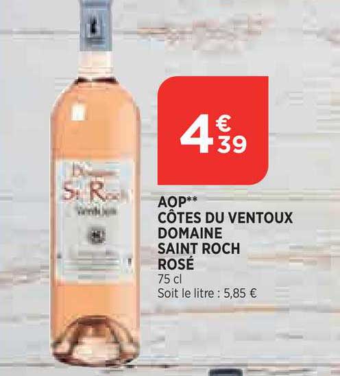 aop côtes du ventoux domaine saint roch rosé