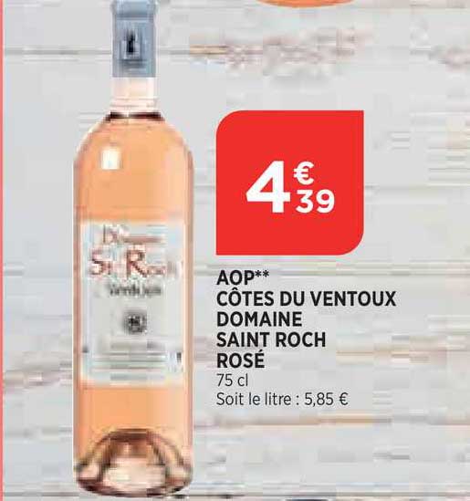 aop côtes du ventoux domaine saint roch rosé