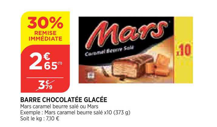 barre chocolatée glacée