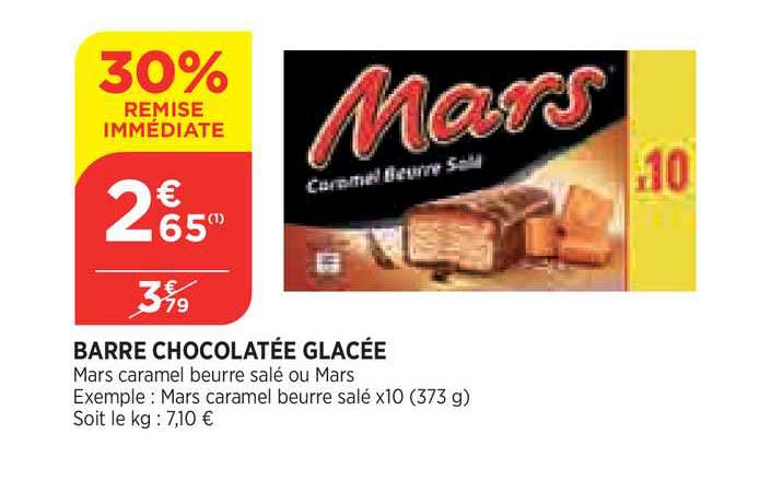 barre chocolatée glacée