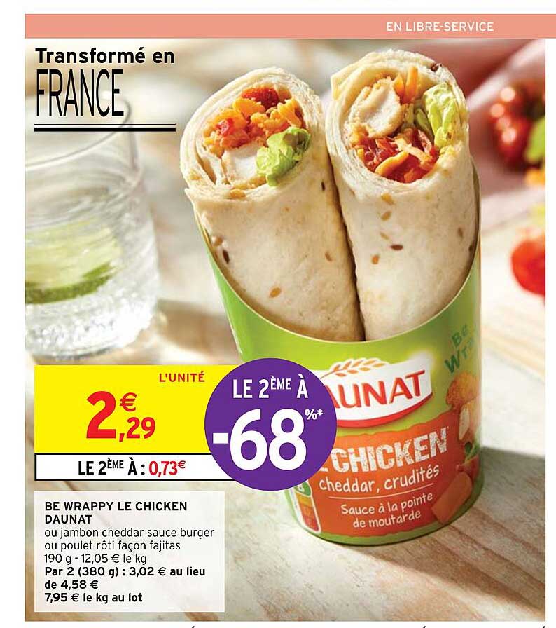 be wrappy le chicken daunat