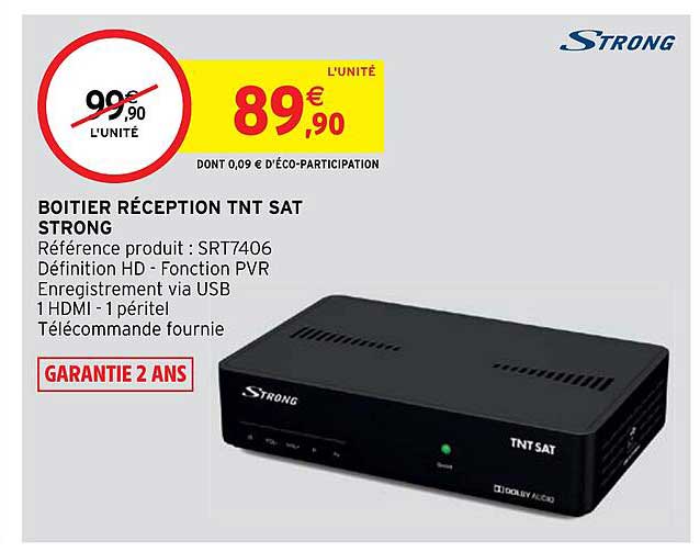 boitier réception tnt sat strong