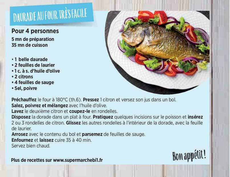 daurade au four très facile