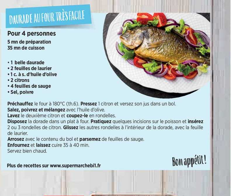 daurade au four très facile
