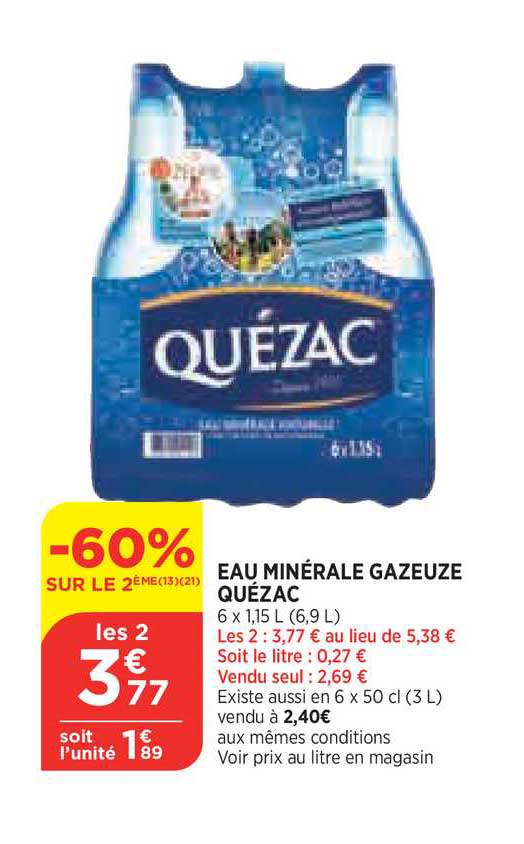 Eau Minérale Gazeuse Quézac