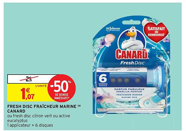 fresh disc fraîcheur marine canard