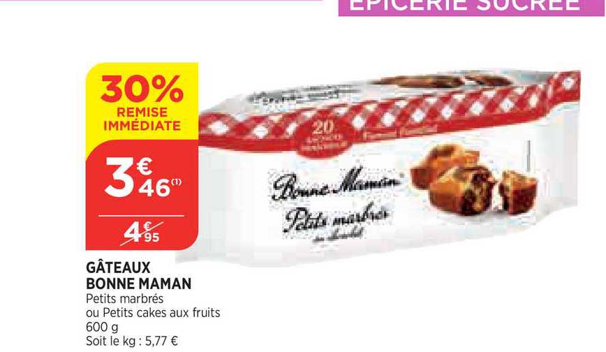 gâteaux bonne maman
