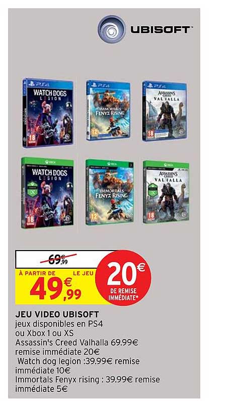 Jeu Video Ubisoft