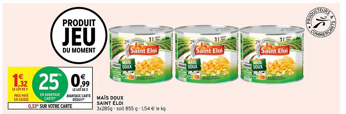 maïs doux saint éloi