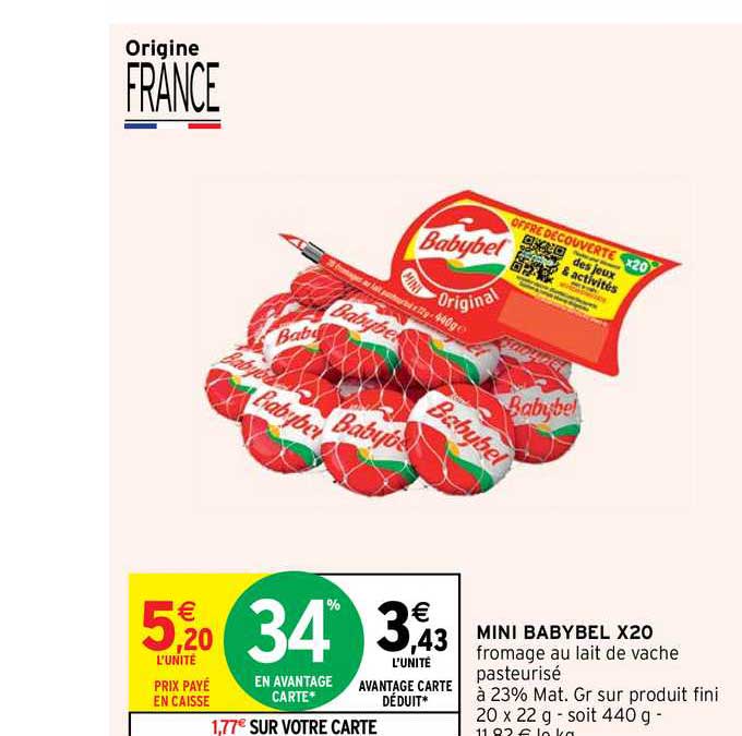 mini babybel x20